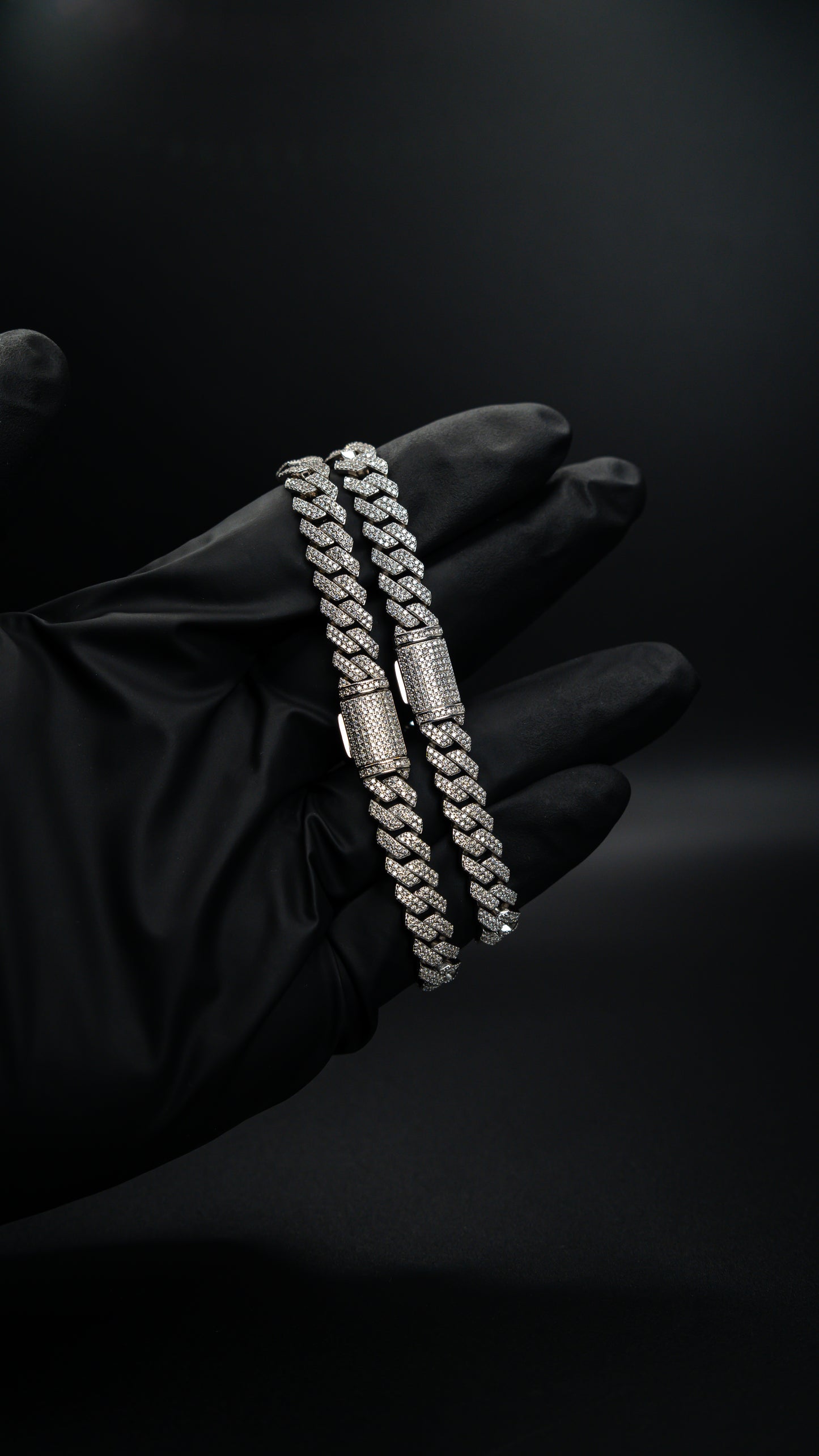 8mm Moissanite Cuban Link Bracelet – 925 Sterling Silver