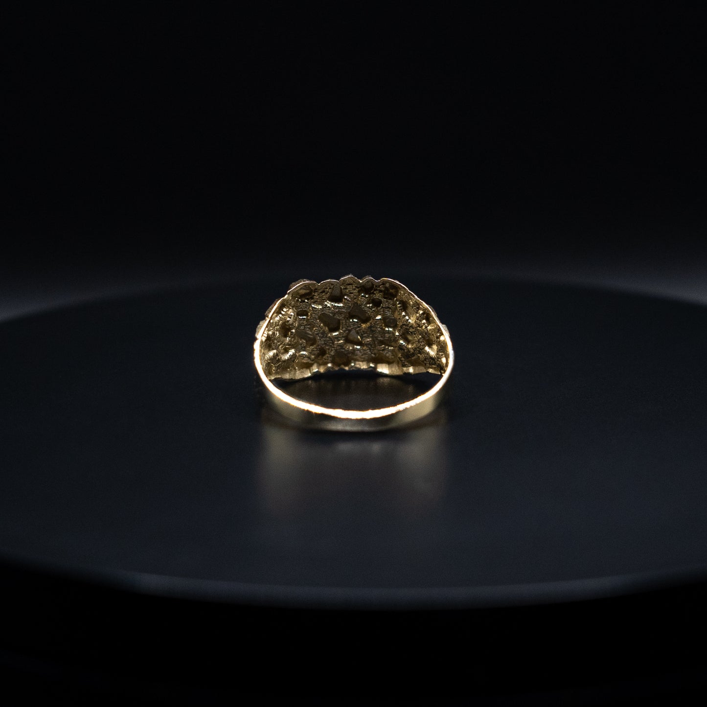 10K Solid Gold Nugget Ring Size 10