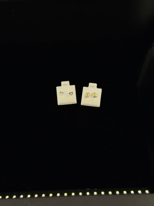 14K Gold Stud Earrings