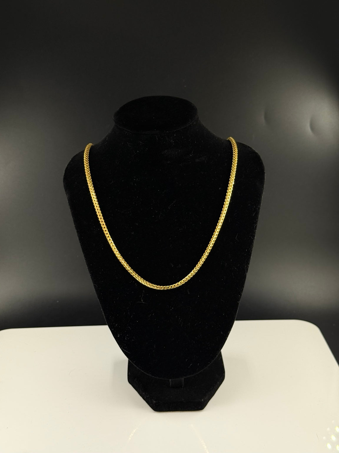 Gold plated Franco necklace 22 inch 2mm