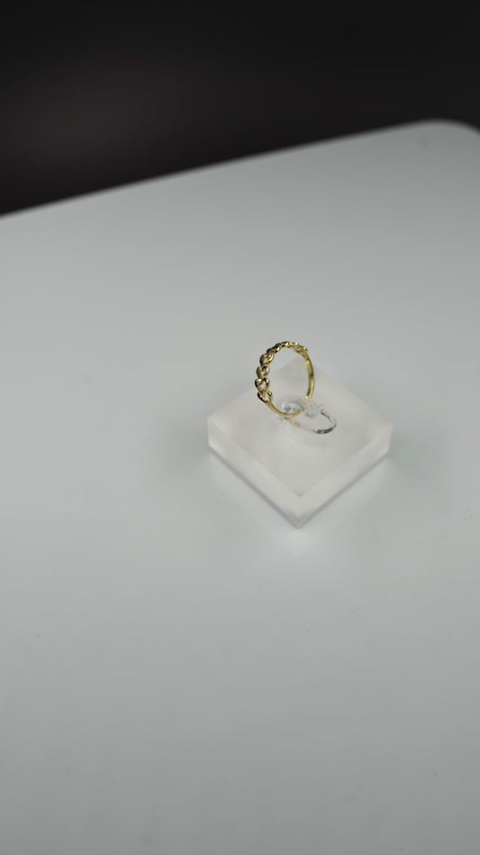 Heart Band Ring – Size 7 (10K Gold)