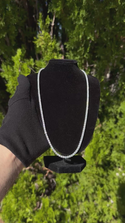 3.5mm Lab Diamond Tennis Chain – 20" | 16.15 CT