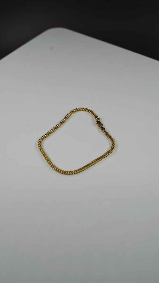 10K Gold Franco Bracelet – Hollow