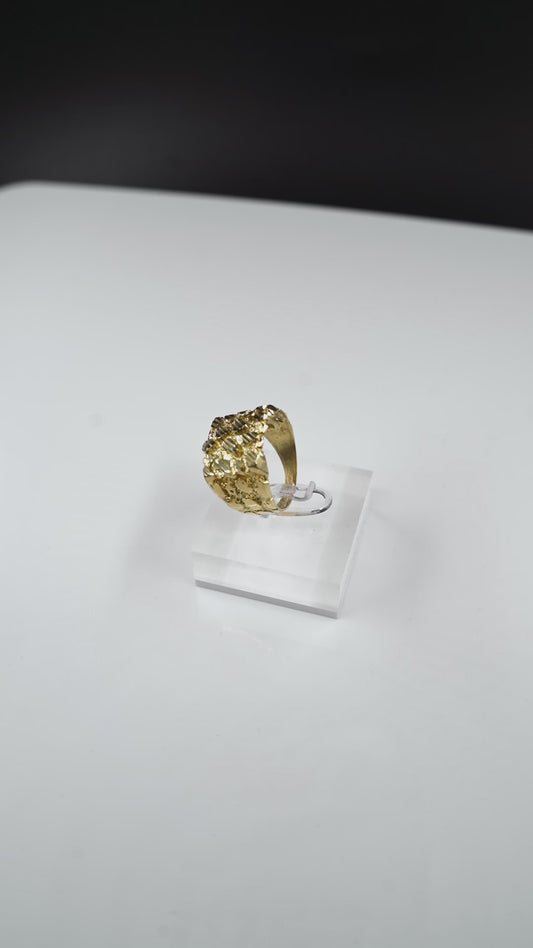 XL Nugget Ring – Size 11 (10K Gold)