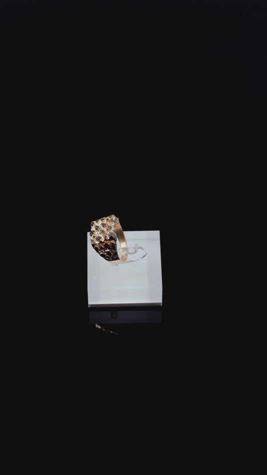 10K Solid Gold Nugget Ring Size 10